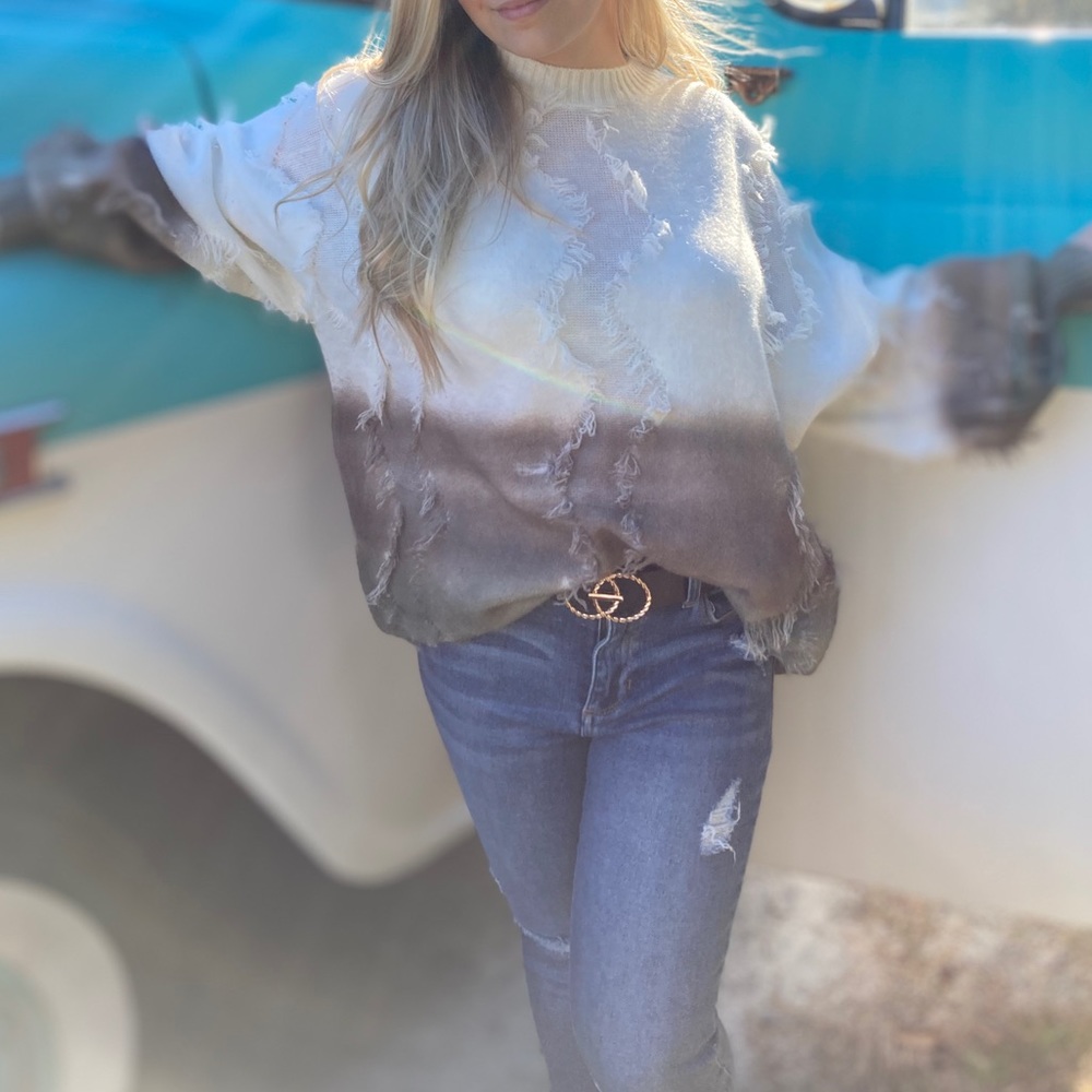 Mocha Ombré Sweater